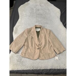 New Rachel Roy Women's Beige Shrunken Blazer Jacket Size 10